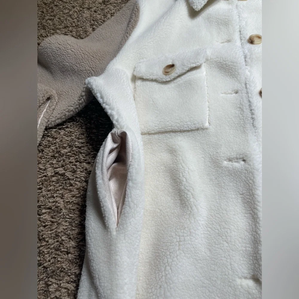 Rebecca Minkoff Plush Long Shirt Jacket - Picture 4 of 12